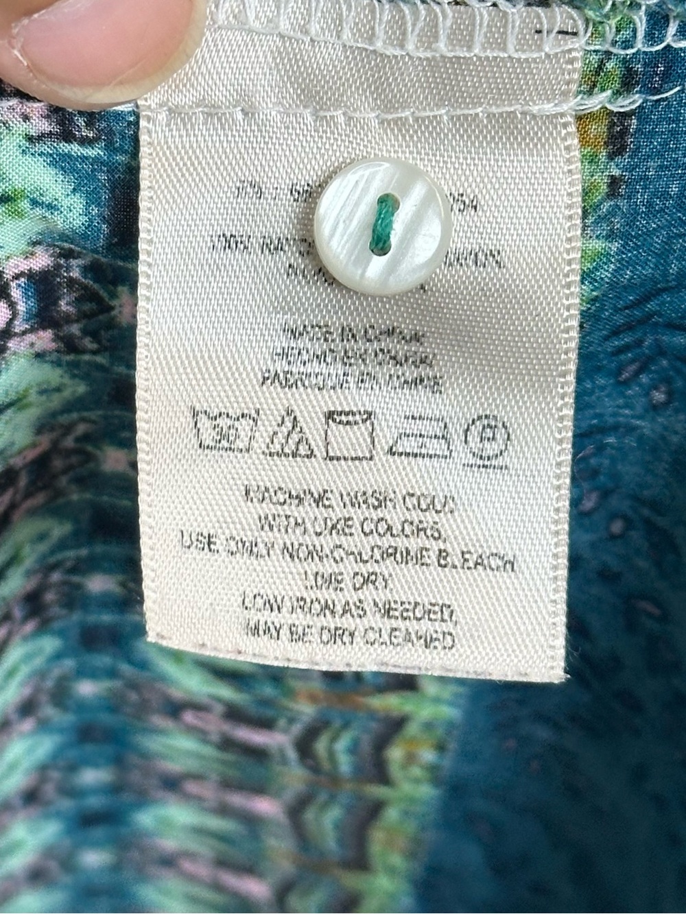 Maeve Anthropologie Owl Bird Butterfly Print Button Front Blouse Tunic Size 0 - Picture 9 of 10